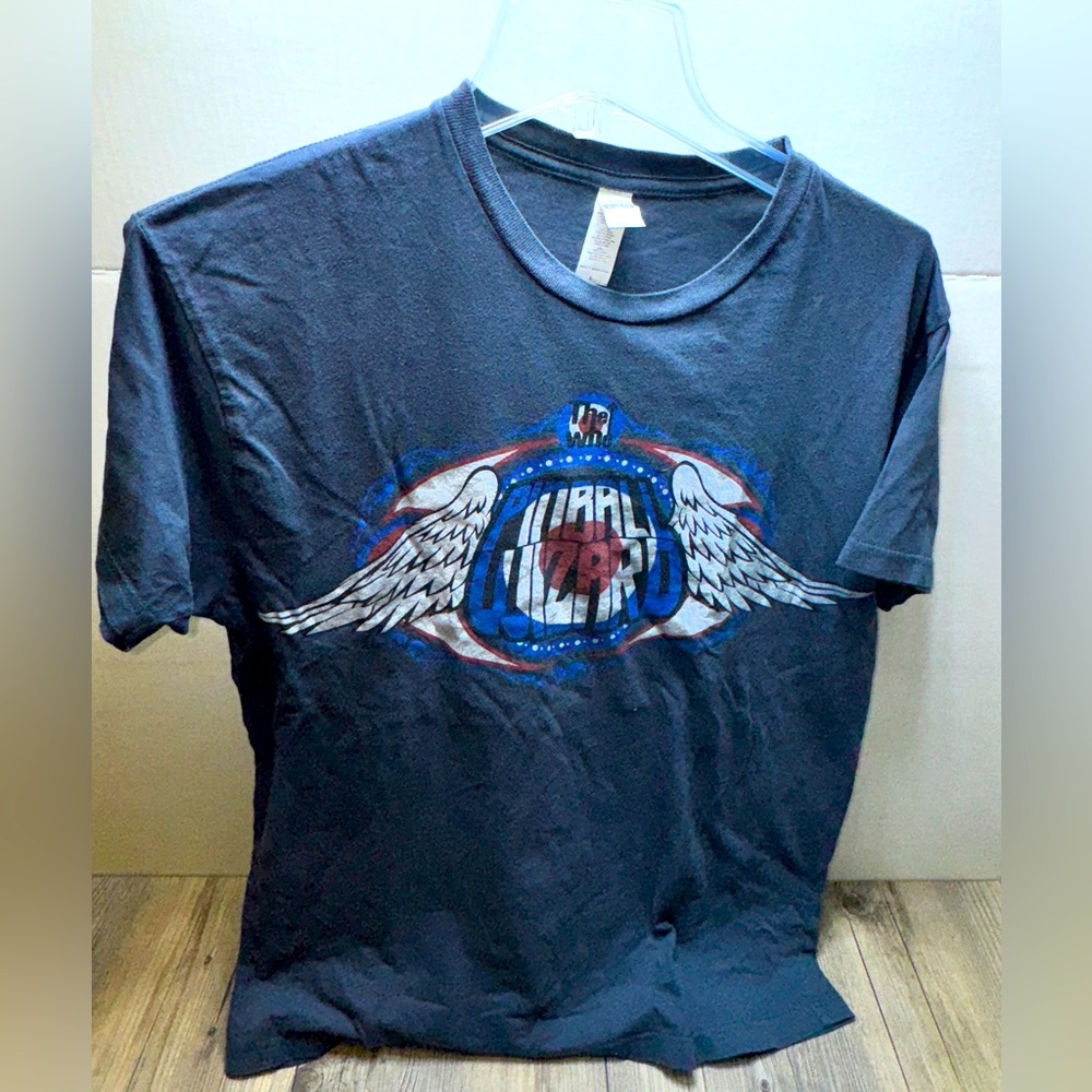 The Who Pinball Wizard Concert Rock Graphic Print Blue Adult Size Large T-Shirt